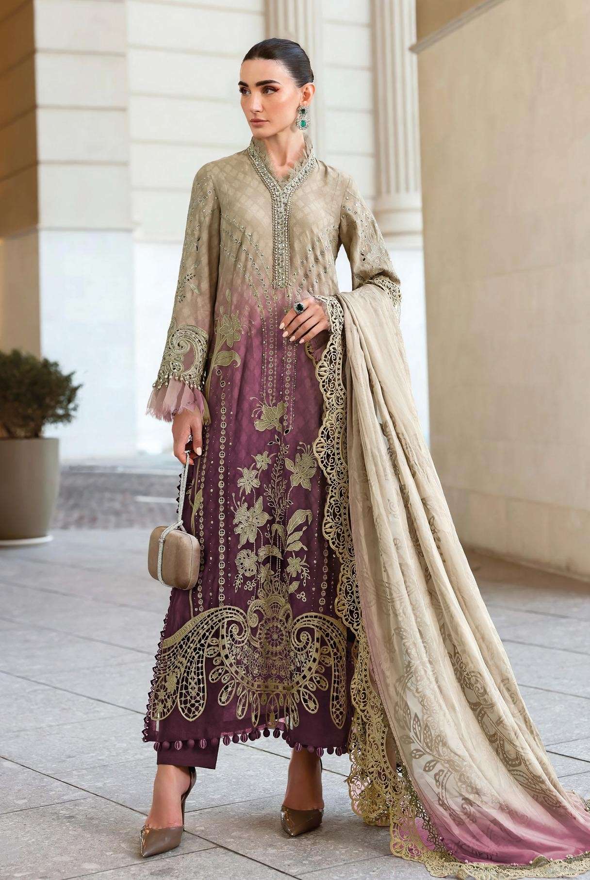 MARIA B PREMIUM EMBROIDERED - 25 - 3 BY DEEPSY SUITS 
